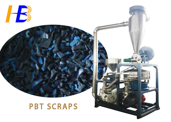 Stainless Steel Scraps Plastic Pulveriser Machine With The Tail - Wagging Air Stream